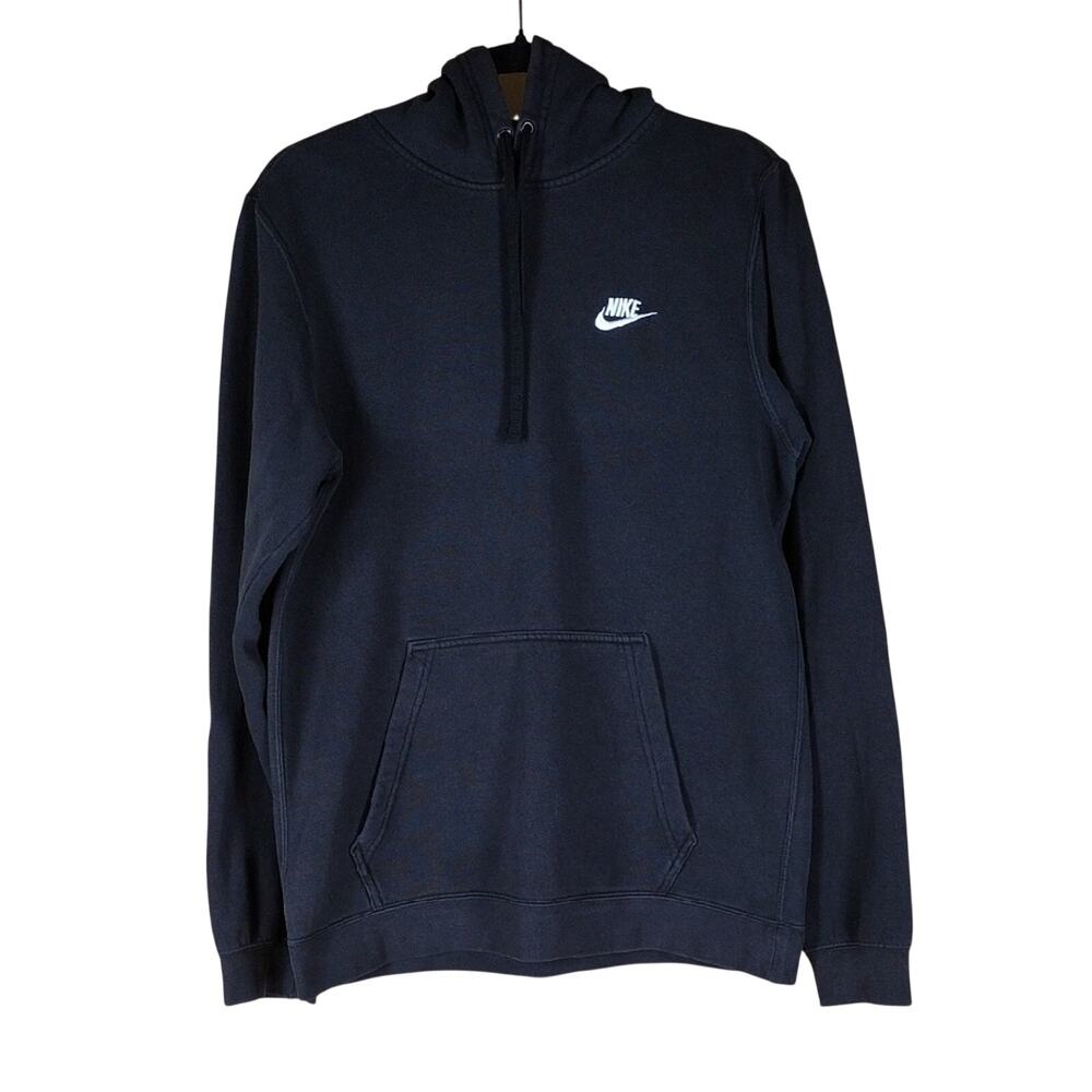 Nike Men’s Medium Fleece Hoodie Pullover Dark Blue Casual Sports Sweatshirt